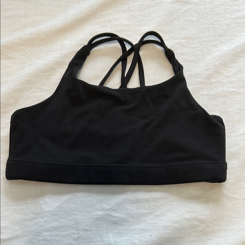 Girls Black Strappy Bralette